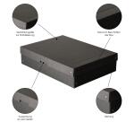 Falken - PURE Box Black DIN A3, Füllhöhe 100 mm schwarz - Schwarz