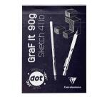 GraF'it dot bloc agrafé 80F A5 90g - Aléatoire