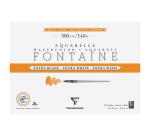 Clairefontaine Fontaine Watercolour Block - 36 x 51cm - 12 Sheets - 300gsm - Hot Pressed