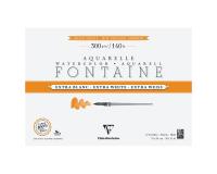 Fontaine Extra Blanc Grain Satiné bloc collé 4 côtés 12F 36x51cm 300g