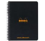 Spiralbuch Notebook dotBook Rhodia A5+, 80 Blatt 80g, dot/punktkariert, abtrennbar - Schwarz