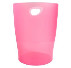 Papelera ECOBIN, 15 Litros + asas, 26,3 x26,3x33,5 cm - LINICOLOR (translucido)