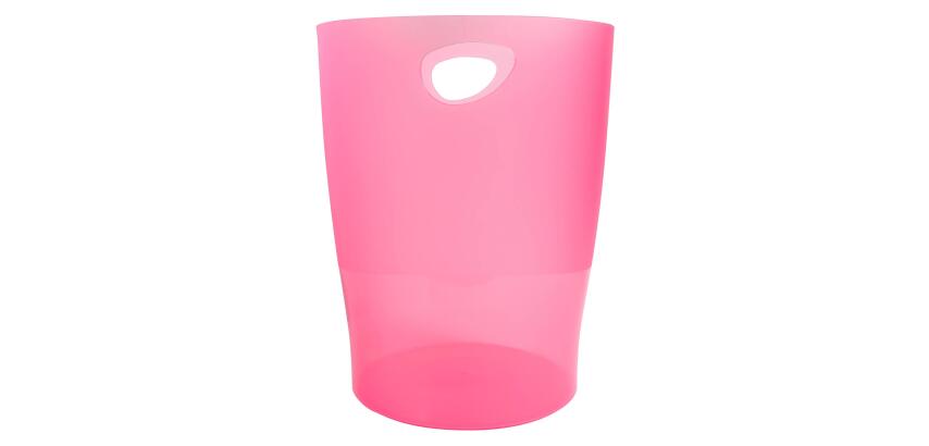 Papelera ECOBIN, 15 Litros + asas, 26,3 x26,3x33,5 cm - LINICOLOR (translucido)