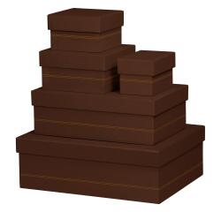 Rhodia Rhodiarama Gift Boxes - Set of 5 - Nested - Bronze