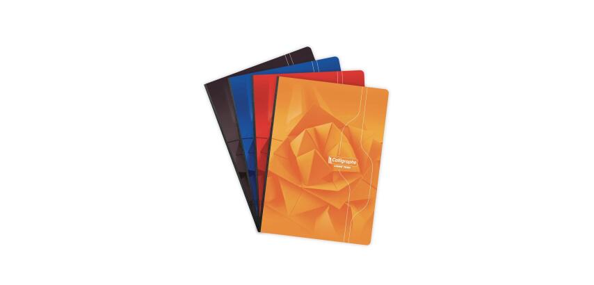 Cahier brochure souple dos toilé 7000 A4 288 pages petits carreaux 70 g - Assortis