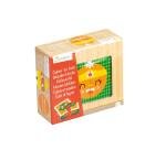 Cubes bois, Super Héros Fruits-Légumes - Multicolore