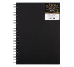 Goldline carnet spiralé 50F A4 140g portrait - Noir