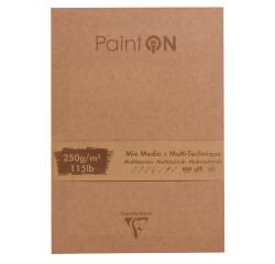 Paint'ON assorti bloc collé 17,6x25cm 50F 250g - Assortiment
