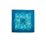 Square 100% silk - 90x90cm Pineapple - White