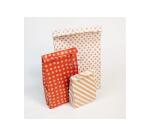 Sach.x50 poch. Kraft, MF pois fond rouge - Rouge
