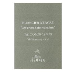 Kleurenkaart 10 verjaardagsinkten Jacques Herbin Prestige