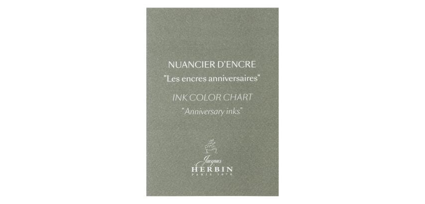 Nuancier encres anniversaires Jacques Herbin Prestige