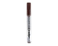 DARWI Kalte Keramikfarbe, Marker 2mm Spitze, Inhalt 6ml, Dunkelbraun - Dunkelbraun