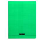 Clairefontaine Polypro Stapled Notebook, Seyes, Ligne 8000, 24x32cm, 96 Sheets, 90g - Green