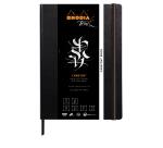 Rhodia Touch - Carb'on Book - brochure rembordé rigide A4 portrait 112p uni papier Carb'on NOIR 120g - Noir