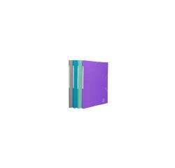 Chemises à élastiques à rabats Maxi Capacity carte enduite Teksto - A4 - Couleurs assorties