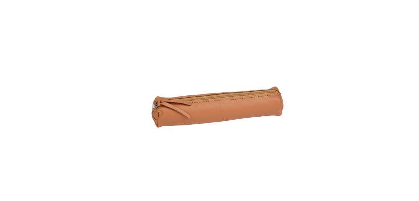 CUIR Trousse SLIM 4x2,5x19,5cm - Naturel