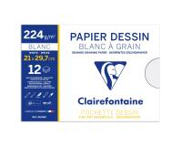 Dessin à Grain pochette 12F A4 224g