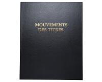 Reliure registre 32x26cm 4 anneaux avec recharge de 100 feuillets imprimés - Mouvements de titre