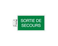 Non-slip adhesive PVC panel emergency exit 20x11 cm - Green