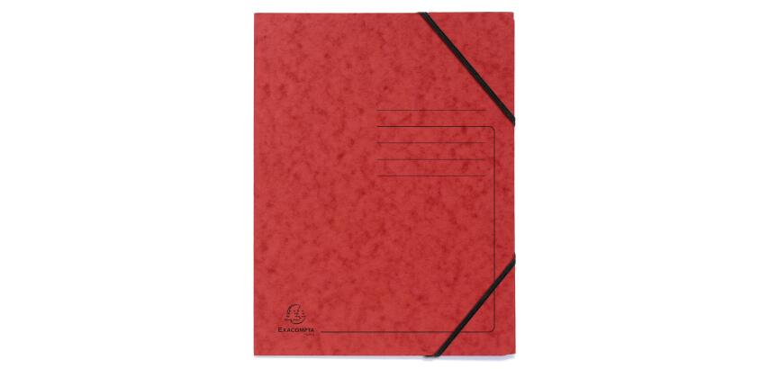 Eckspannmappe mit Gummizug ohne Klappen, Colorspan-Karton 355g, bedruckt, für Format DIN A4