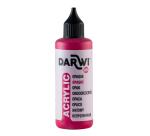 Darwi Flacon de 80 ml de Peinture Acrylique Universelle Opaque - Carmin