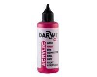 Darwi Flacon de 80 ml de Peinture Acrylique Universelle Opaque - Carmin