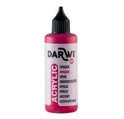 DARWI Acrylfarbe opak, Flasche 80ml, Karminrot - Karmin