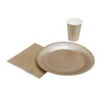 Runde Pappteller, 10 Stück, Ø 23 cm