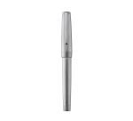Stylo en métal précieux, corps et attributs palladium brossés, plume F