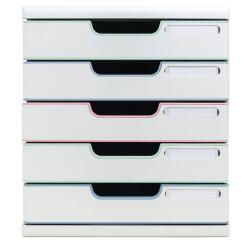 ModuloA4+5 drawers Autentik - Assorted colours
