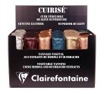 Présentoir 24 trousses rondes Clairefontaine Cuirisé - Assortis