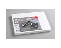 Carton Mousse lot 5 feuilles A4 5mm - Blanc