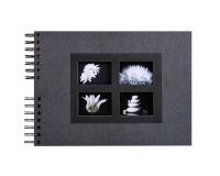 Album photos à spirales 50 pages noires Passion - 32x22 cm