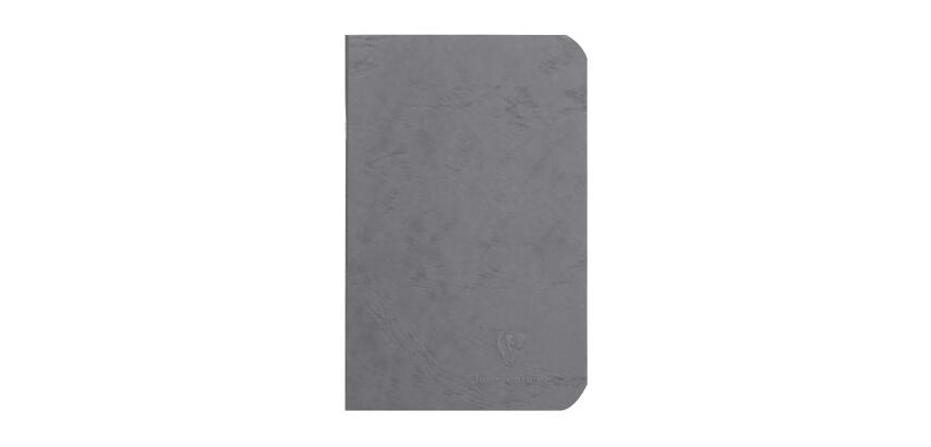 Cahier piqué Age Bag 9x14cm 96 pages ligné - Gris