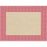 Barquette de 400 sets de table papier gaufré, Lin Vichy - Format 30x40cm - Lin Vichy