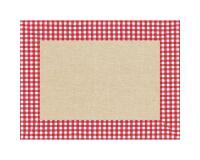 Barquette de 400 sets de table papier gaufré, Lin Vichy - Format 30x40cm - Lin Vichy