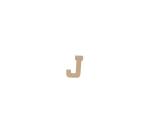 Kraft Letter 'J' 20cm - Kraft