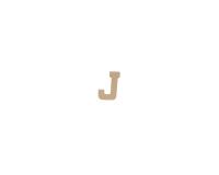 Lettre J kraft 20cm - Kraft