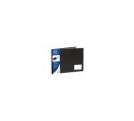 Portalistino Goldline PVC, 24 buste liscio - A3 in orizzontale - Nero