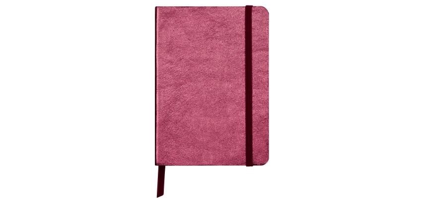 CUIRISÉ Carnet souple A6, 144 pages unies - Cerise