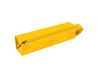 Trousse Rhodiarama plumier simili cuir 23 x 5 cm - Jaune