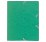Chemise à élastique 3 rabats carte lustrée 400 gm² - format scolaire 17 x 22 cm