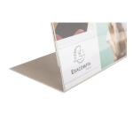 Porte-visuel incliné horizontal A5 - Cristal