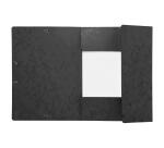 Chemise à élastiques Maxi capacity carte lustrée 425gm2 - A4 - Noir