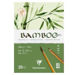 Bamboo bloc collé 1 côté 20F A4 250g