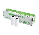 Rotoli carta per carta di credito 57x30mm - 9m - 1 copia carta termica 55 gr - Senza fenolo - Bianco
