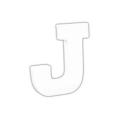 Letter 12cm, J. - Wit