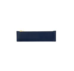 Lederen pennenetui, klein model - Marineblauw