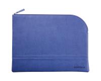 Rhodiarama pochette zippée en simili cuir - taille L (21x28 cm) - Saphir
